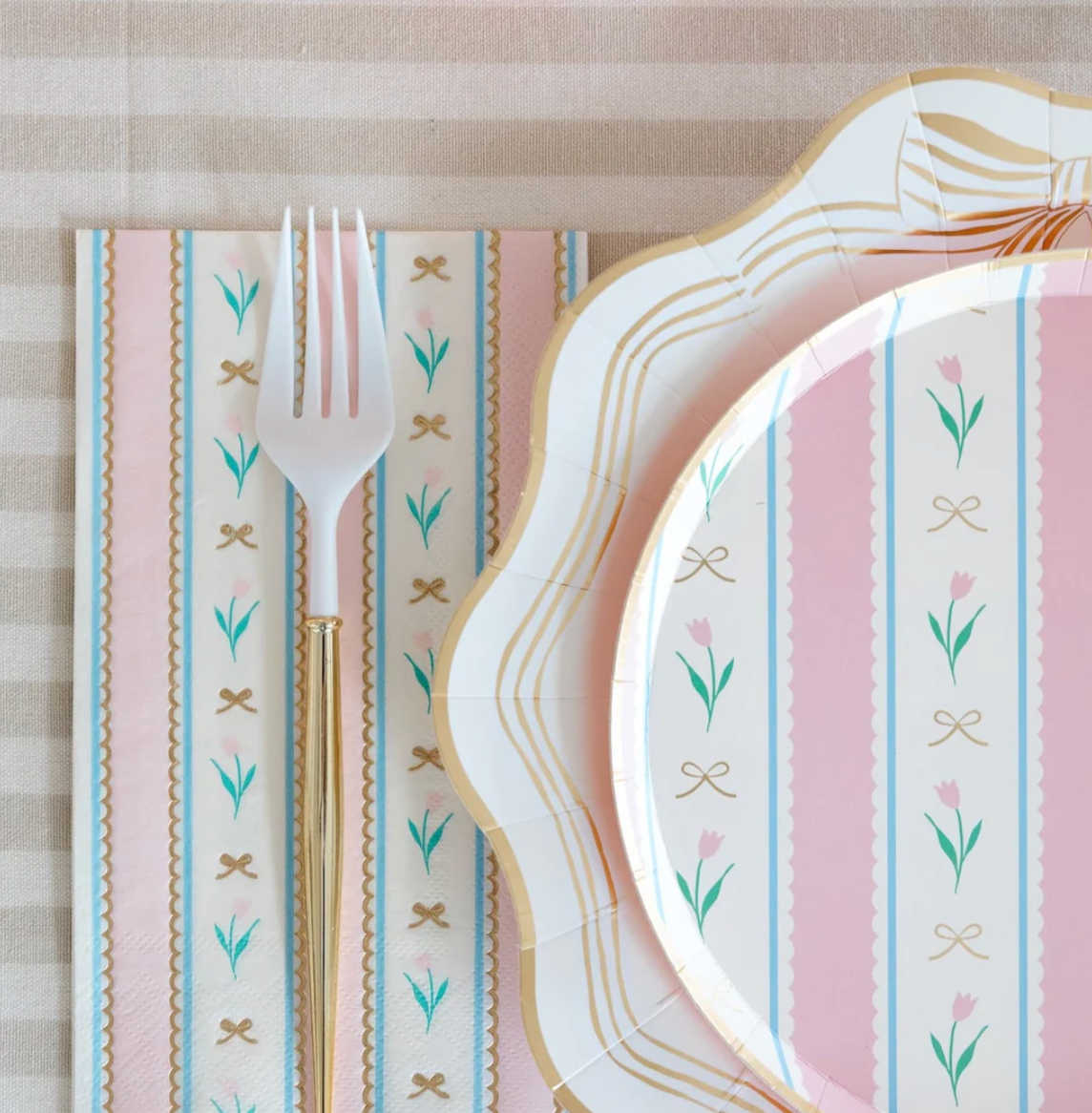 SPRING TULIP GUEST TOWELS