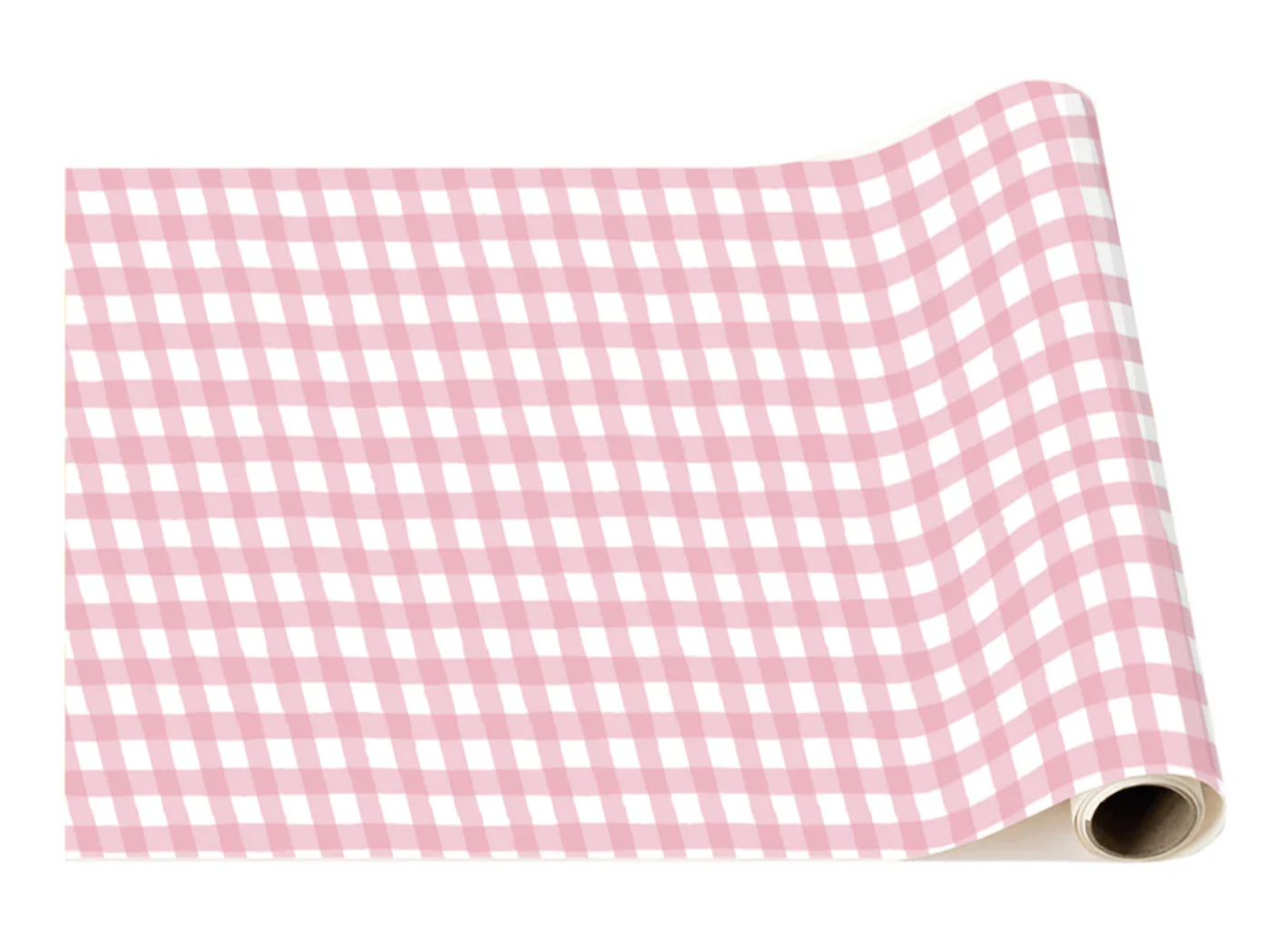 PETAL PINK GINGHAM TABLE RUNNER