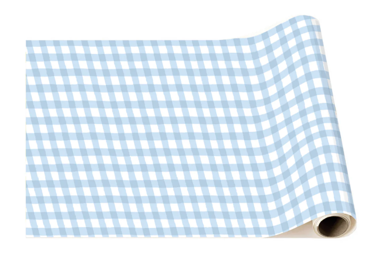 SKY BLUE GINGHAM TABLE RUNNER